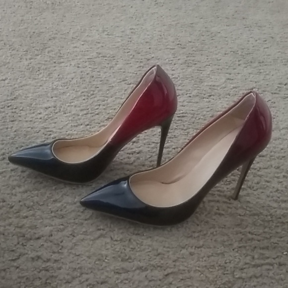 Black and red ombre heels - Picture 2 of 4
